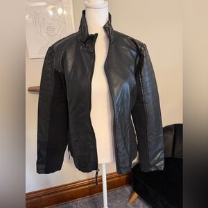 Black Faux Leather Jacket